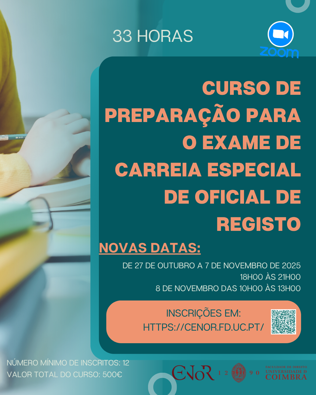 Curso de Preparação para o Exame de Carreira Especial de Oficial de Registo