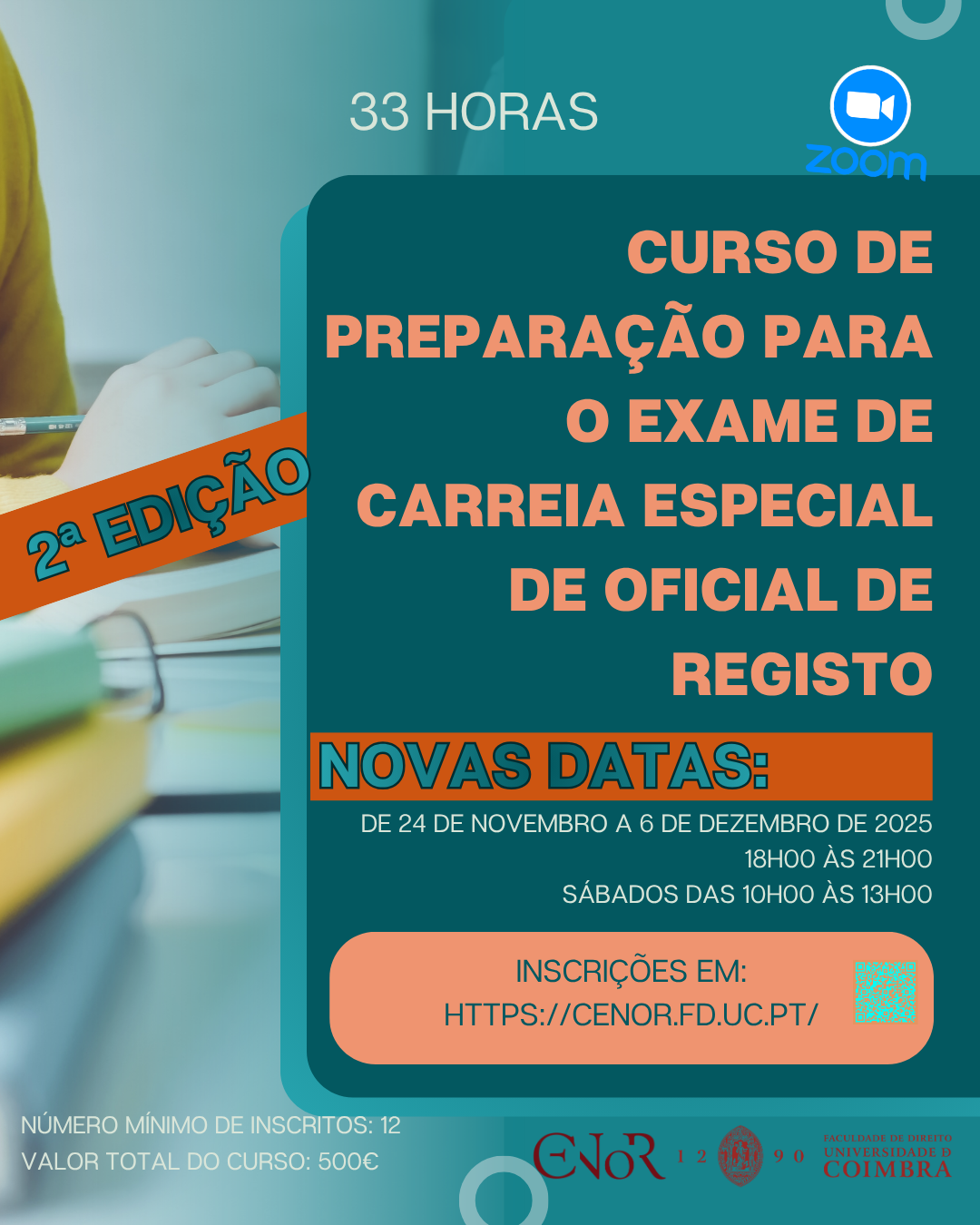 Curso de Preparação para o Exame de Carreira Especial de Oficial de Registo - 2ª Edição