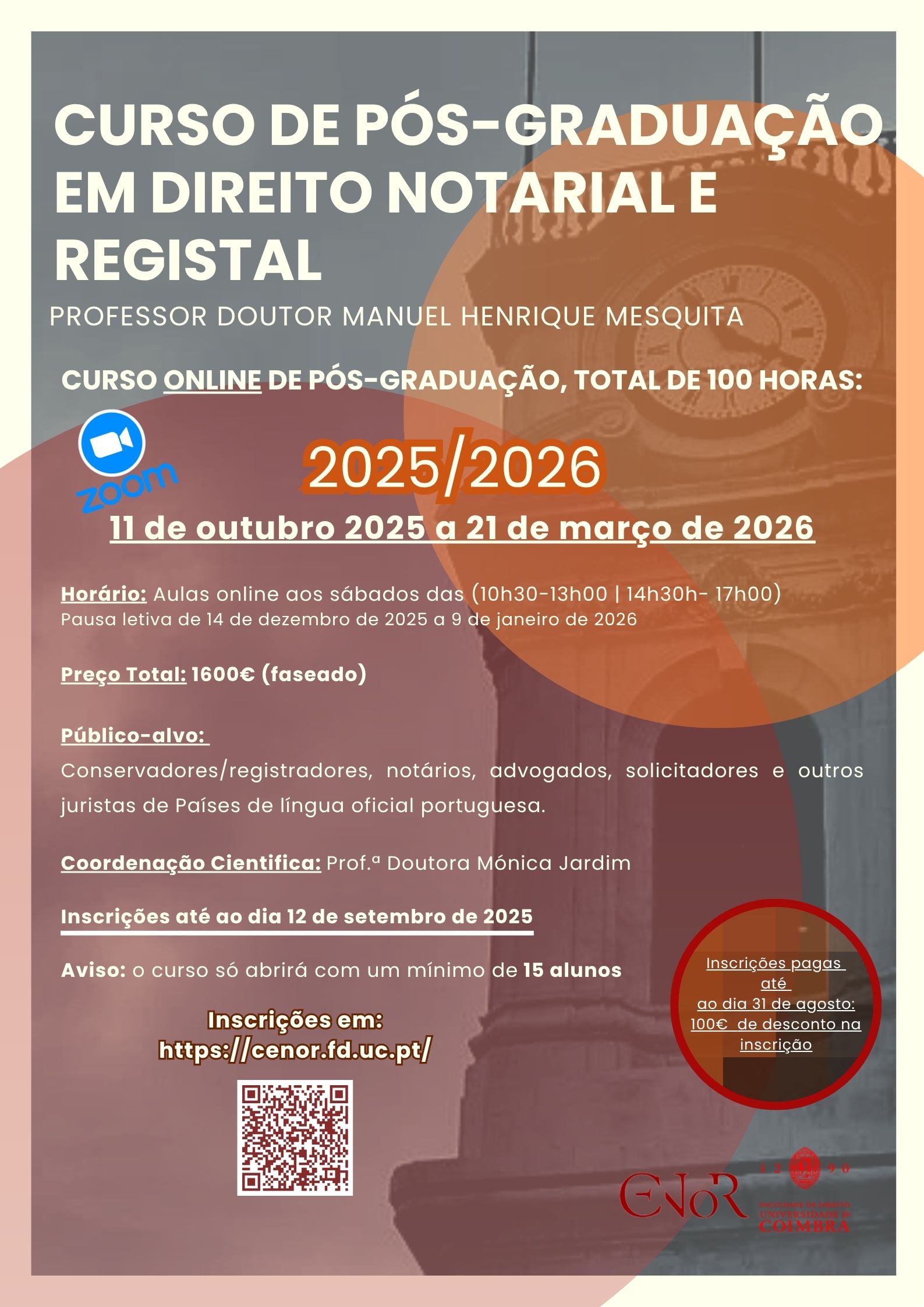 Curso de Pós-Graduação Online em Direito Notarial e Registal 25/26